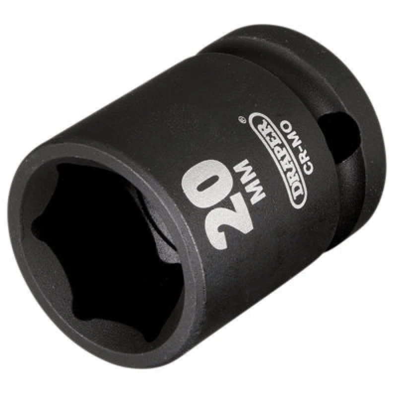 Image of Draper Draper Hi-Torq Impact Socket, 1/2" Sq. Dr., 20mm 20184