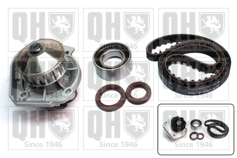 Image of QUINTON HAZELL Water pump and timing belt kit QUINTON HAZELL QBPK1580