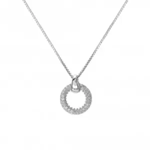 image of Sterling Silver White Topaz Forever Pendant DP901