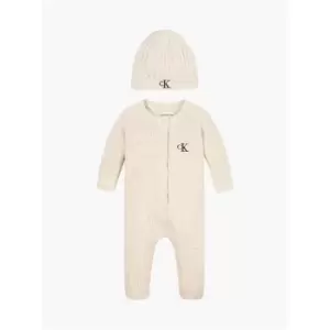 Image of Calvin Klein Jeans Confetti Yarn Bodysuit Giftpack - Beige