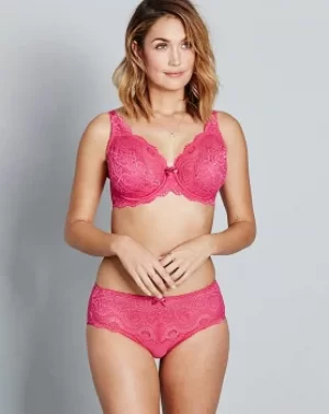 Image of Playtex Flower Lace Bright Pink Bra