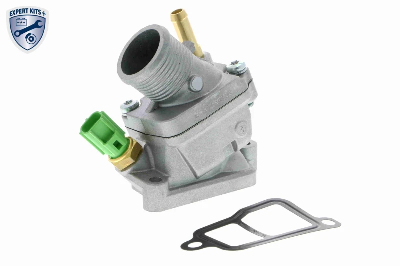 Image of VEMO V95-99-0005 Engine thermostat Opening Temperature: 90°C, with gasket/seal, with sensor Thermostat,coolant (316)