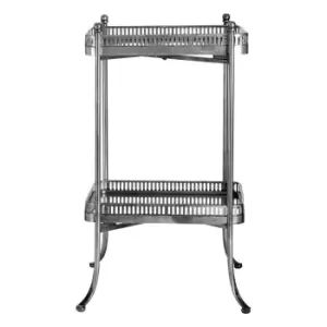 Image of Reza Antique Silver Square Tray Table