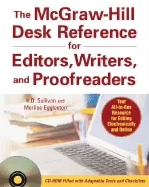 Image of mcgraw hill desk reference for editors writers and proofreadersbook cd rom