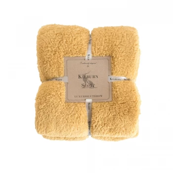 Image of Gallery Teddy Fleece Throw - Charcoal