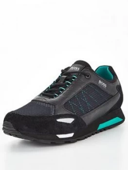 Image of Hugo Boss Parkour Runner Net Trainers Black Size 6 Men