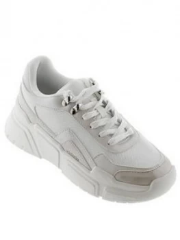 image of Victoria Chunky Trainer - White, Size 3, Women