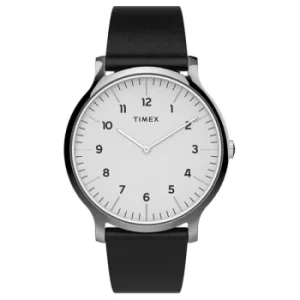 Image of Timex TW2T66300 Essential Collection Mens Norway 40mm Leather Strap Watch