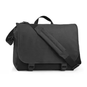 Image of BagBase Two-tone Digital Messenger Bag (Up To 15.6inch Laptop Compartment) (Pack of 2) (One Size) (Anthracite)