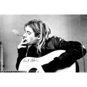 Kurt Cobain Smoking Maxi Poster