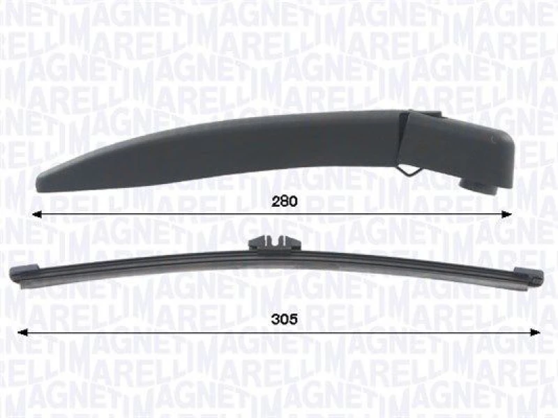 Image of MAGNETI MARELLI Wiper arm set MAGNETI MARELLI 000723180437