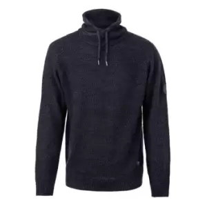 Image of Firetrap Cowl Neck Knitted Jumper - Blue