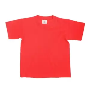 Image of B&C Kids/Childrens Exact 150 Short Sleeved T-Shirt (12-14) (Red)