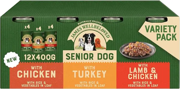 Image of James Wellbeloved Adult Turkey Lamb and Chicken Dog Food 400g
