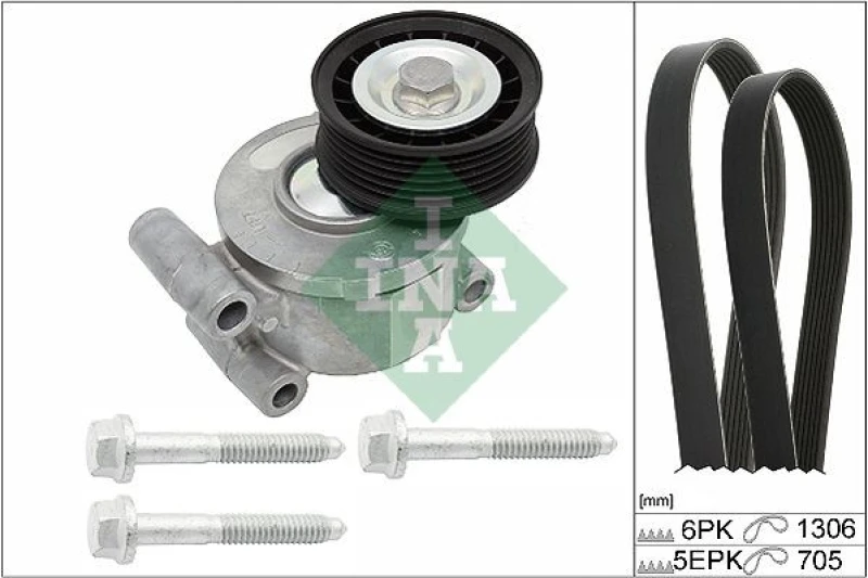 Image of V-Ribbed Belt Set INA 529 0192 10
