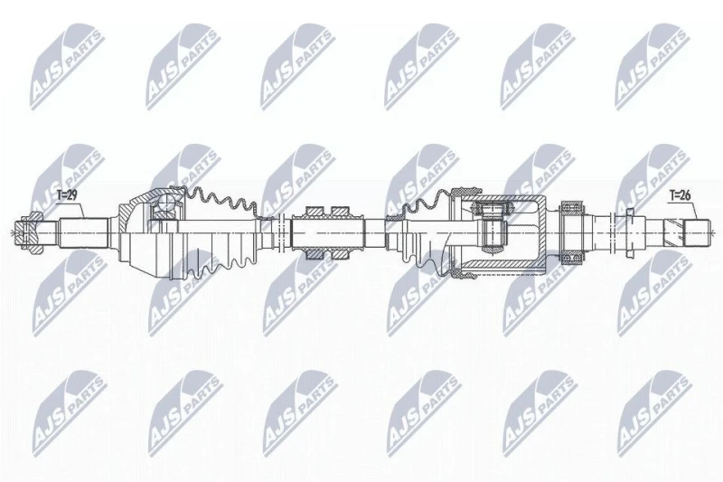 Image of NTY Drive shaft NTY NPW-NS-096
