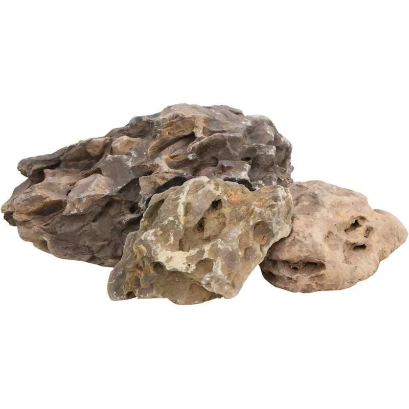 Image of vidaXL Dragon Stones 25 kg Grey 10-40 cm, Grey 3217169