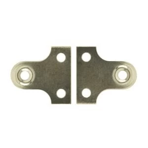 Image of BQ Brass Effect Carbon Steel Mirror Flush Mount L25mm Pack of 2
