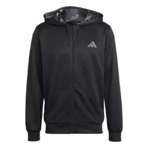Image of adidas Train Essentials Seasonal Training Full-Zip Jacket - Black