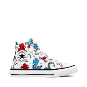 image of Kids Chuck Taylor 1V Under The Sea Canvas High Top Trainers