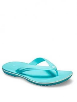 Image of Crocs Crocband Flip Uni Flip Flops - Blue, Size 5, Women