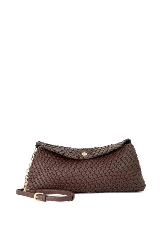 Image of Dune London Womens 'Encourage' Clutch in Brown Brown Female One Size