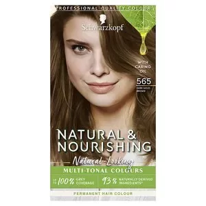 image of Schwarzkopf NaturalNourishing 565 Dark Gold Brown Hair Dye