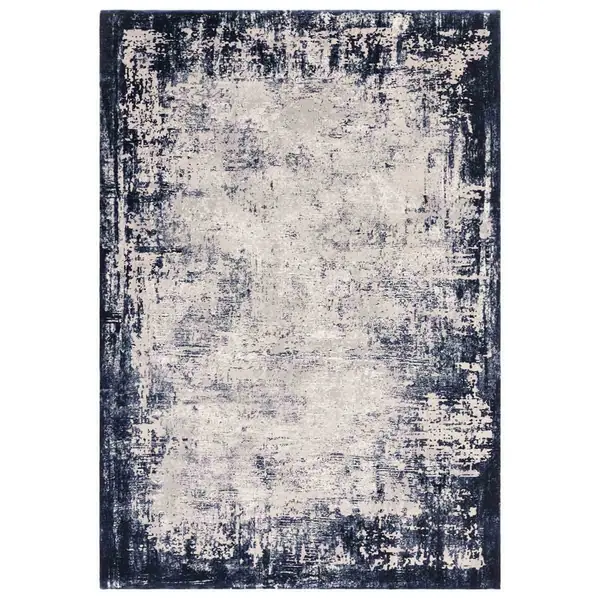Image of Asiatic Kuza 160X230Cm Border Navy Rug KUZA1602300001