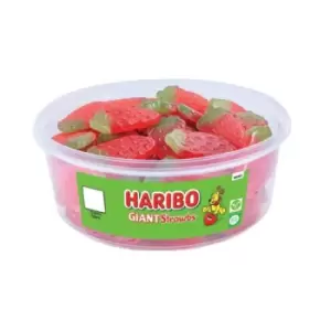 image of Haribo Giant Strawbs 825g Tub 9580