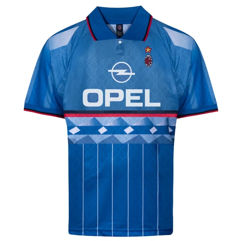 Image of Score Draw AC Milan 1996 Fourth Retro Football Shirt MILAN96FPYSS-S S Mens Sportswear