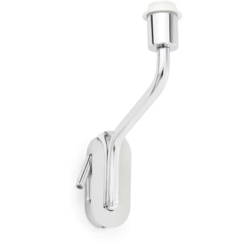 Image of Faro Eterna - 1 Light Indoor Wall Reading Light Chrome - Shade Not Included, E27