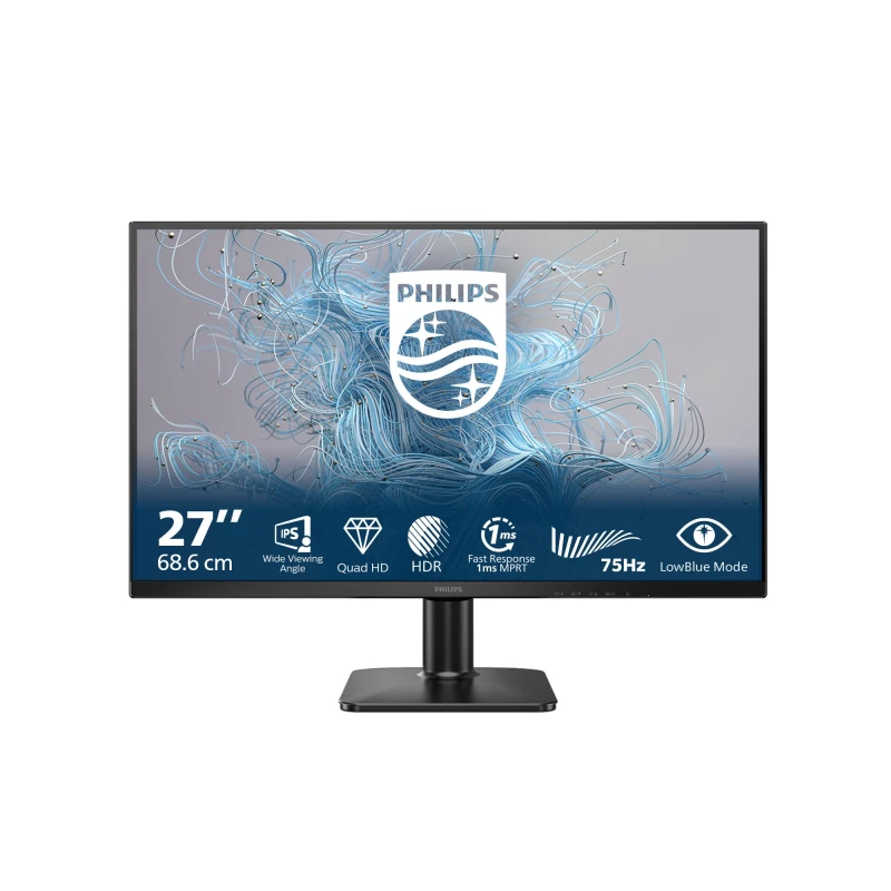 Image of PHILIPS 27E2N1500L Quad HD 27" IPS LCD Monitor - Black 8721038005455
