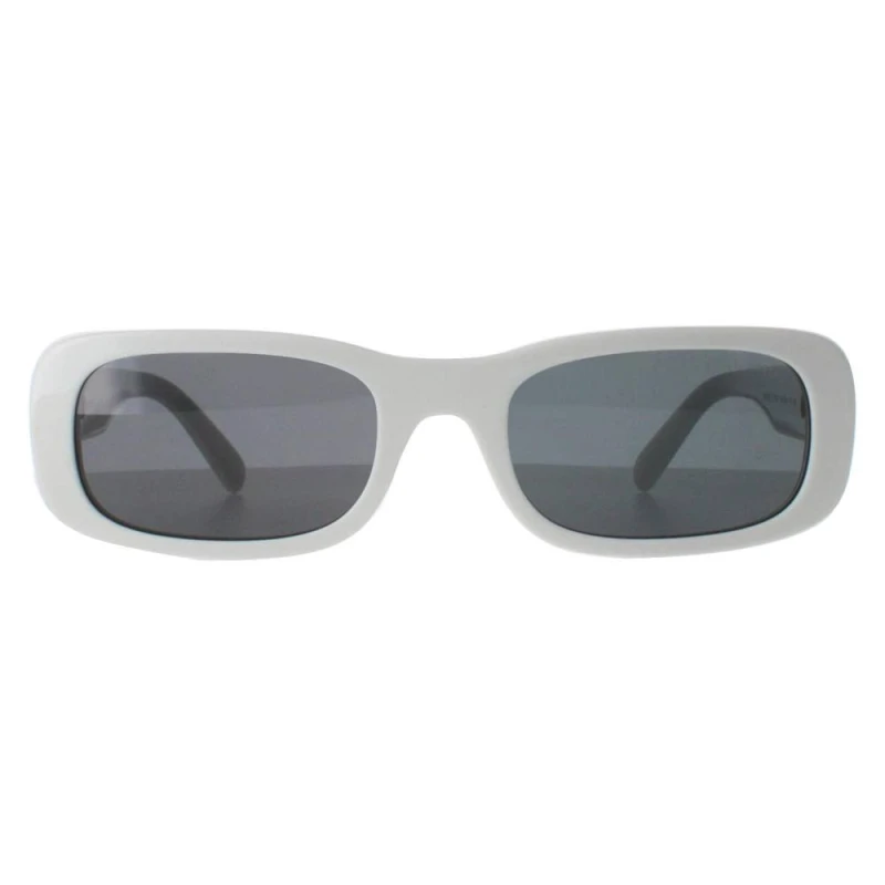 Image of Miu Miu Miu Miu Women Rectangle White Ivory Dark Grey MU08ZS White One Size Female 8056597991711