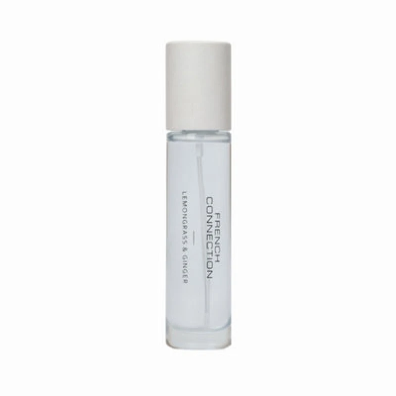 Image of French Connection White Wooden Surround Lemongrass & Ginger Room Spray 100Ml
