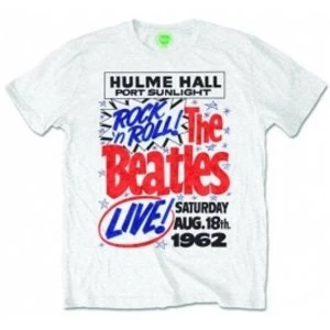 Image of The Beatles Rock n Roll Mens White T Shirt: X Large