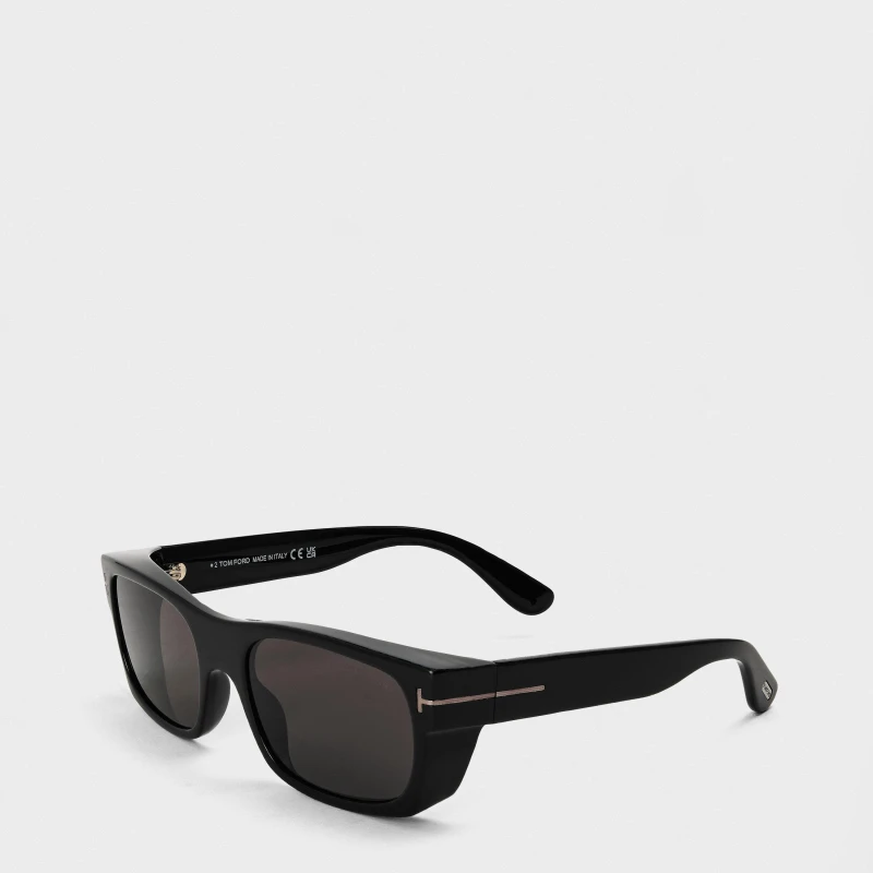 Image of Tom Ford Mens UV Protection Wayfarer Sunglasses Black male One Size