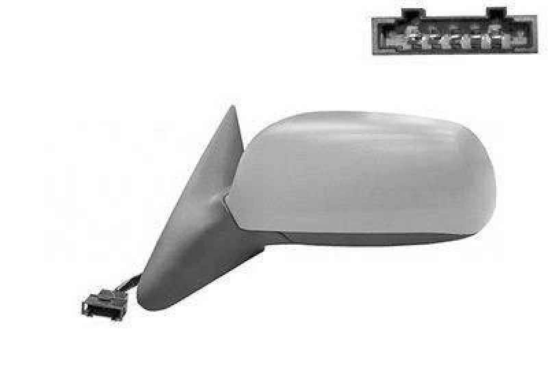 Image of VAN WEZEL 7620827 Wing mirror * HAGUS * Left, Heatable, primed, Black Outside Mirror (50)