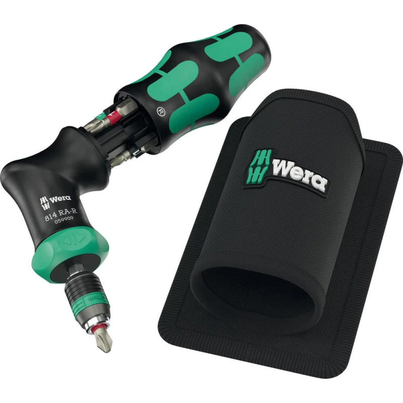 Image of Wera Kraftform Kompakt 7 Piece Pistol Grip Ratchet Screwdriver Set 5051535001