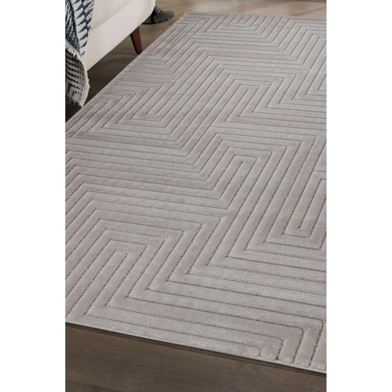 Image of Homemaker Malmo Maze Rug Grey Berber Rugs 120x170cm Grey 42760602125