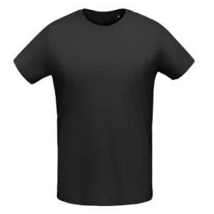 image of SOLS Mens Martin T-Shirt (3XL) (Deep Black)