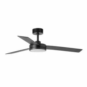 Image of Barth Black 3 Blade Ceiling Fan with LED Light