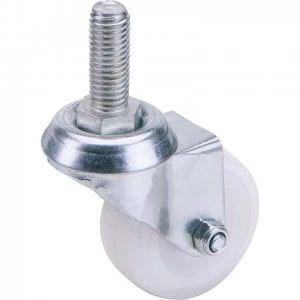 Image of Draper Swivel Bolt Fixing Nylon Wheeled Castor 100mm