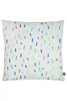 image of Dolly Mixture Embroidered Soft Velvet Cushion