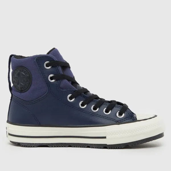Image of Converse navy all star berkshire Boys Youth trainers Navy UK 4 (EU 37)