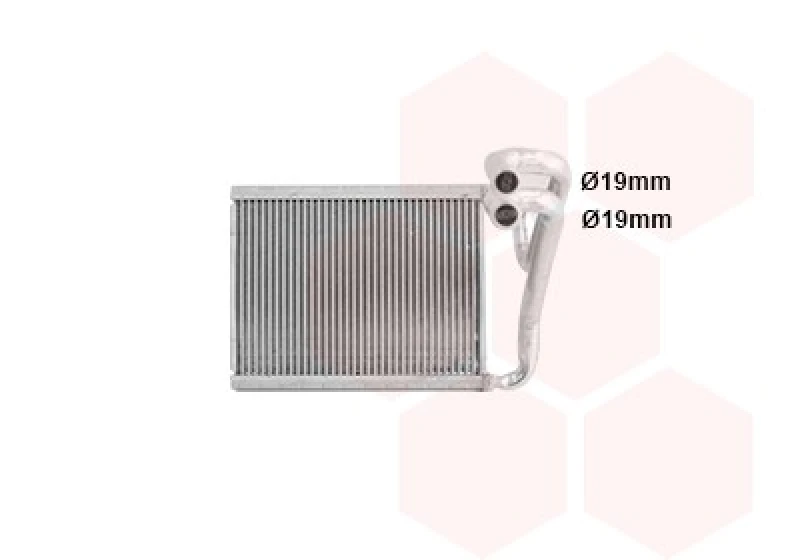 Image of VAN WEZEL Heater matrix VAN WEZEL 82016705