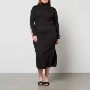 image of Calvin Klein Jeans Plus Ribbed Stretch-Cotton Jersey Dress - XXXL