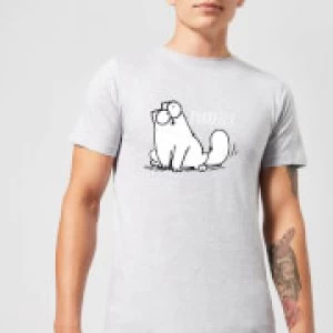 Image of Simons Cat Purrfect Mens T-Shirt - Grey - 3XL