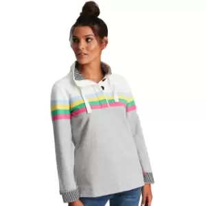 Image of Joules Womens Saunton Funnel Neck Relaxed Fit Sweatshirt UK 16- Bust 42' (106cm)