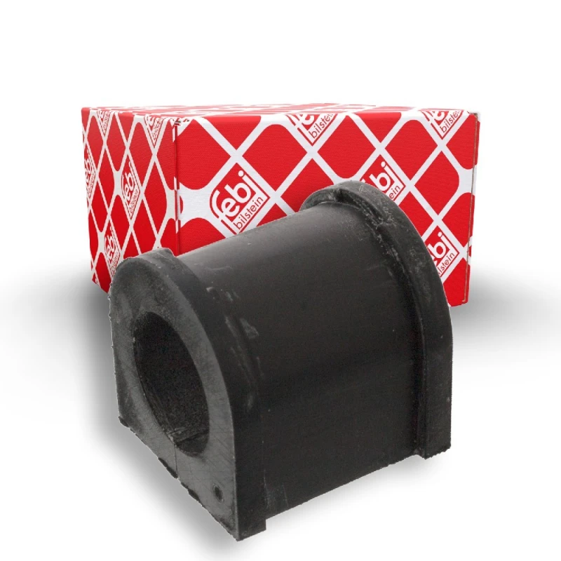 Image of FEBI BILSTEIN 41551 Stabilizer Bushes Front Axle, Rubber Rubber Anti-roll Bar Bush Kit (1334)