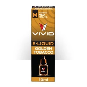 Image of Vivid E-Liquid Medium Strength - Gold Tobacco